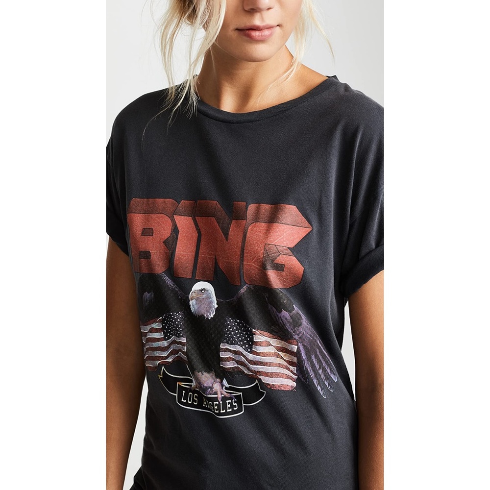 Anine Bing vintage eagle print shirt top sz small